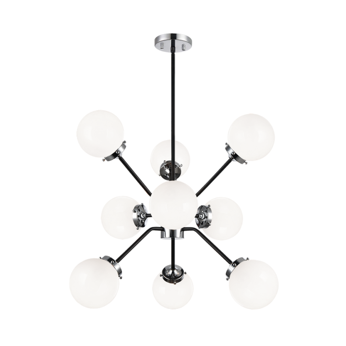 Matteo C72309 Maru 9-lt 28" Chandelier