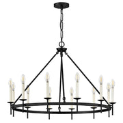 Hinkley 47476 Copley 12-lt 36" LED Chandelier - Black