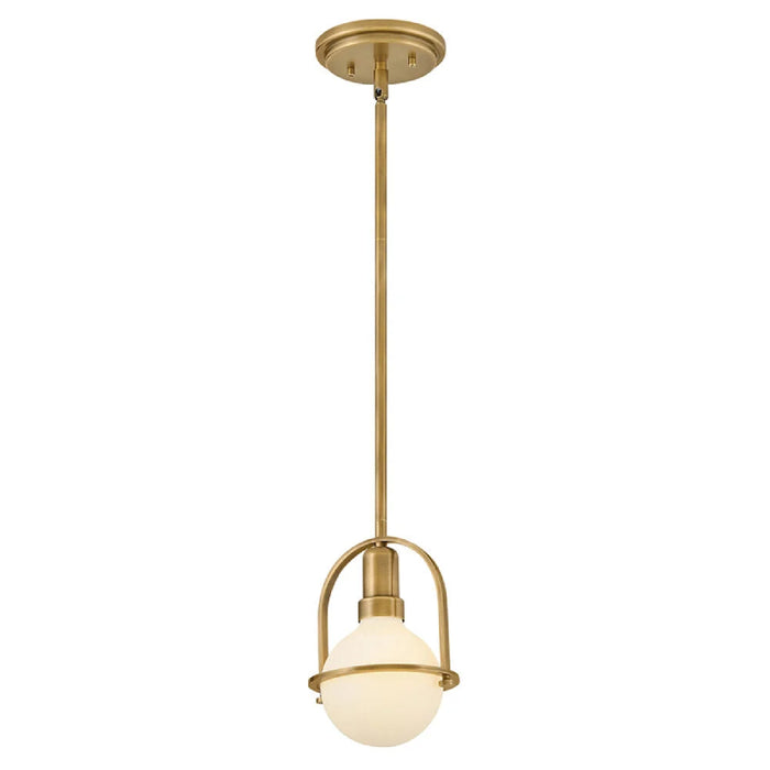 Hinkley 53771 Somerset 1-lt 6" LED Semi-Flush Mount - Heritage Brass