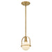 Hinkley 53771 Somerset 1-lt 6" LED Semi-Flush Mount - Heritage Brass