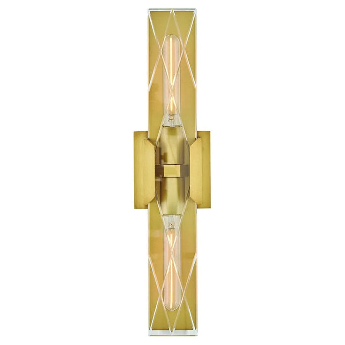 Hinkley 57062 Monte 2-lt 20" Tall LED Wall Sconce - Heritage Brass