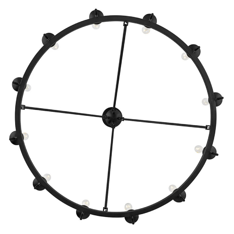 Hinkley 47476 Copley 12-lt 36" LED Chandelier - Black