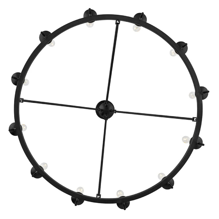 Hinkley 47476 Copley 12-lt 36" LED Chandelier - Black