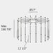 Bover Candle 18-lt 17" LED Pendant