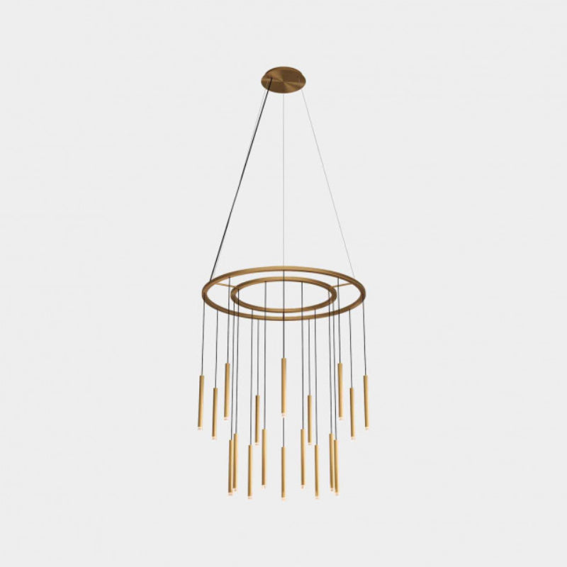 Bover Candle 18-lt 40" LED Chandelier