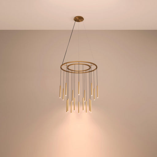 Bover Candle 18-lt 40" LED Chandelier