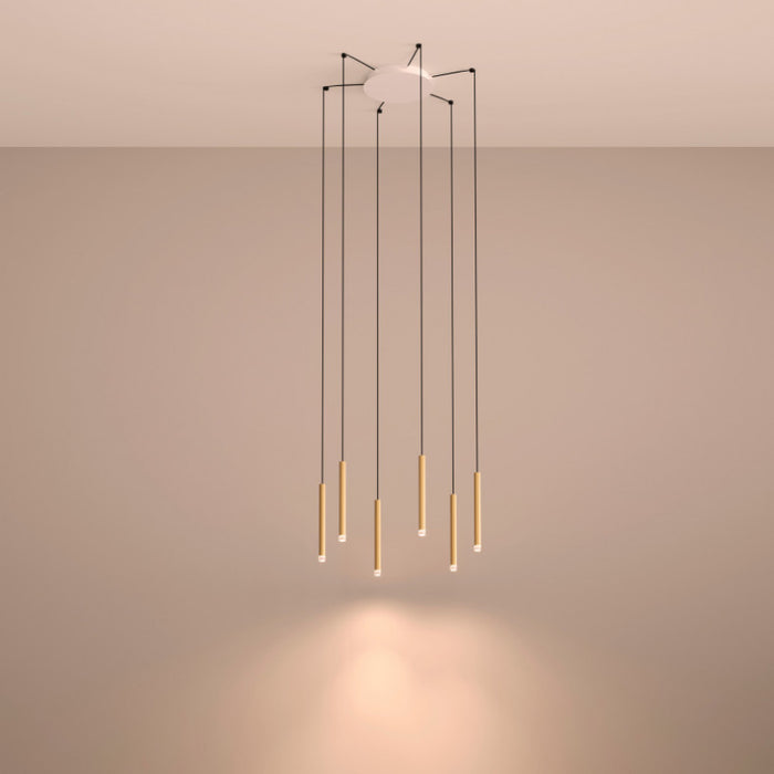 Bover Candle 6-lt 12" LED Pendant