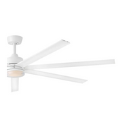 Hinkley 910672 Current 72" Smart Ceiling Fan with LED Light Kit - Matte White
