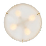Hinkley 47573 Halle 4-lt 20" LED Semi-Flush Mount - Lacquered Brass