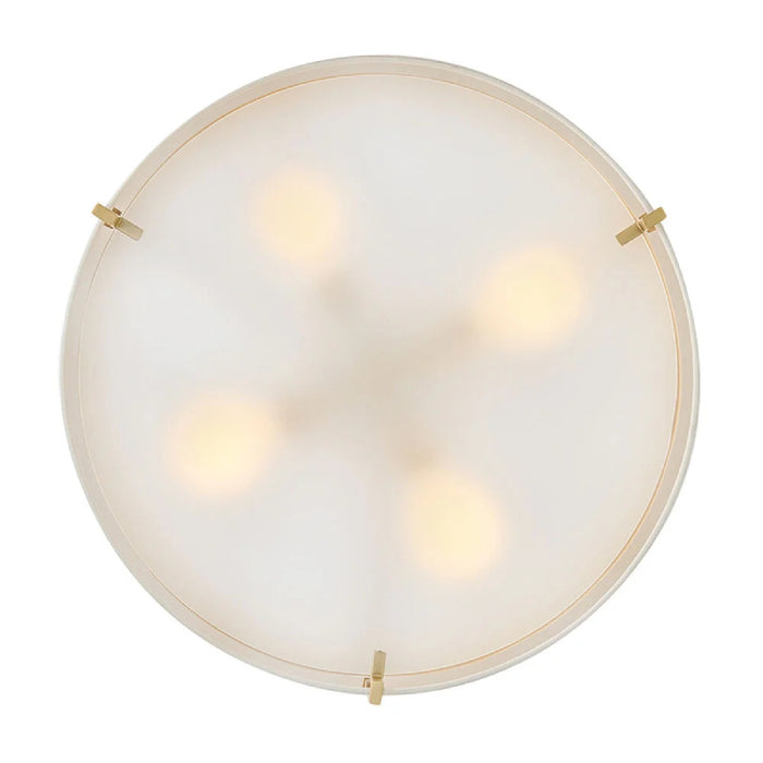 Hinkley 47573 Halle 4-lt 20" LED Semi-Flush Mount - Lacquered Brass