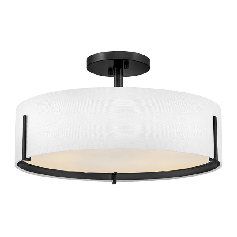 Hinkley 47573 Halle 4-lt 20" LED Semi-Flush Mount - Black