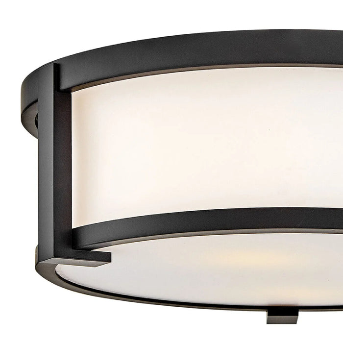 Hinkley 28963 Lowell 2-lt 13" LED Flush Mount - Black