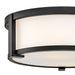 Hinkley 28963 Lowell 2-lt 13" LED Flush Mount - Black