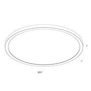 Dals CFLEDR24-CC Delta 1-lt 24" LED Flush Mount