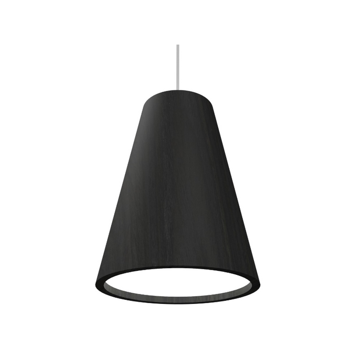 Accord 1130 Conical 1-lt 8" LED Pendant, E26 Base - Charcoal