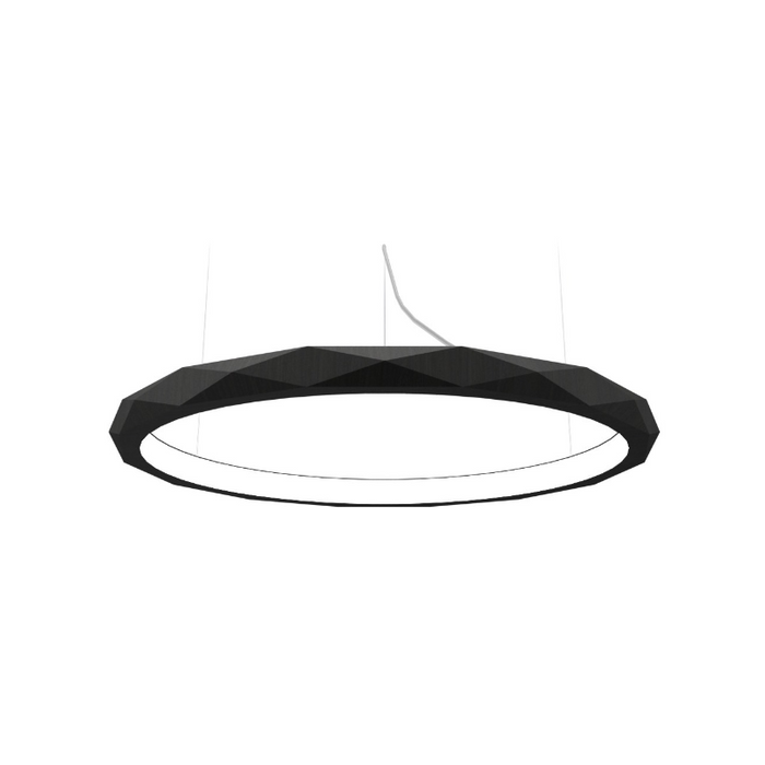 Accord 1356 Facet 1-lt 39" LED Pendant - Charcoal