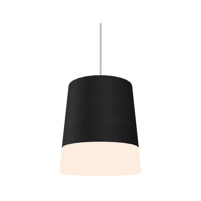 Accord 1100 Conical 1-lt 6" LED Pendant, E26 Base - Charcoal