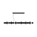 Accord 1501 Flow 12-lt 59" LED Pendant - Charcoal