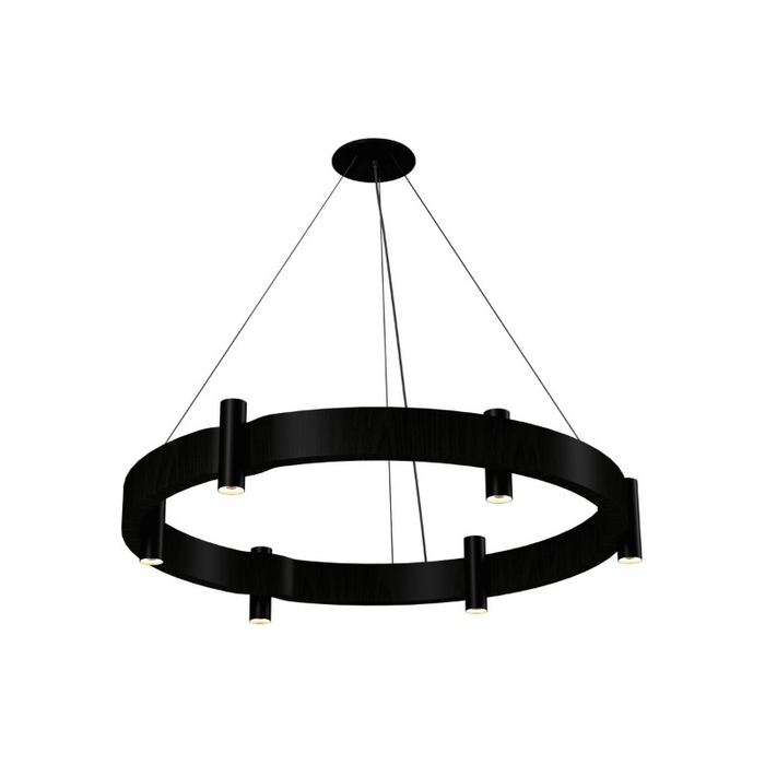 Accord 1497 Flow 12-lt 24" LED Pendant - Charcoal