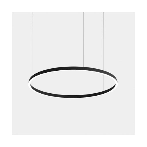 Bover Circular S/300/H 1-lt 119" LED Pendant, Downward Light-Black