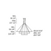 Bover Circular S/3L 3-lt 119" LED Pendant, Outward Light