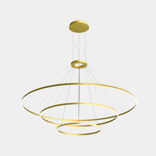 Bover Circular S/3L 3-lt 119" LED Pendant, Downward Light-Gold
