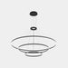 Bover Circular S/3L/200/120/60 3-lt 82" LED Pendant, Downward Light-Black