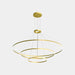 Bover Circular S/3L/200/120/60 3-lt 82" LED Pendant, Downward Light-Gold