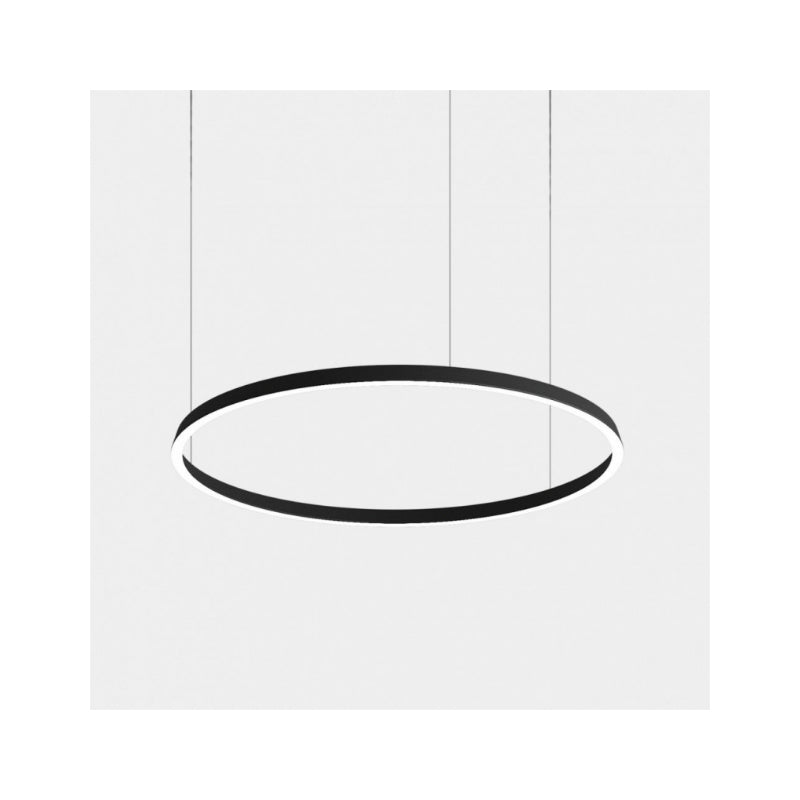 Bover Circular S/120/H 1-lt 48" LED Pendant, Downward Light-Black