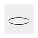 Bover Circular S/120/H 1-lt 48" LED Pendant, Downward Light-Black