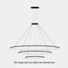 Bover Circular S/3L 3-lt 48" LED Pendant, Inward Light