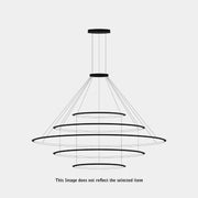 Bover Circular S/5L 5-lt 82" LED Pendant, Inward Light