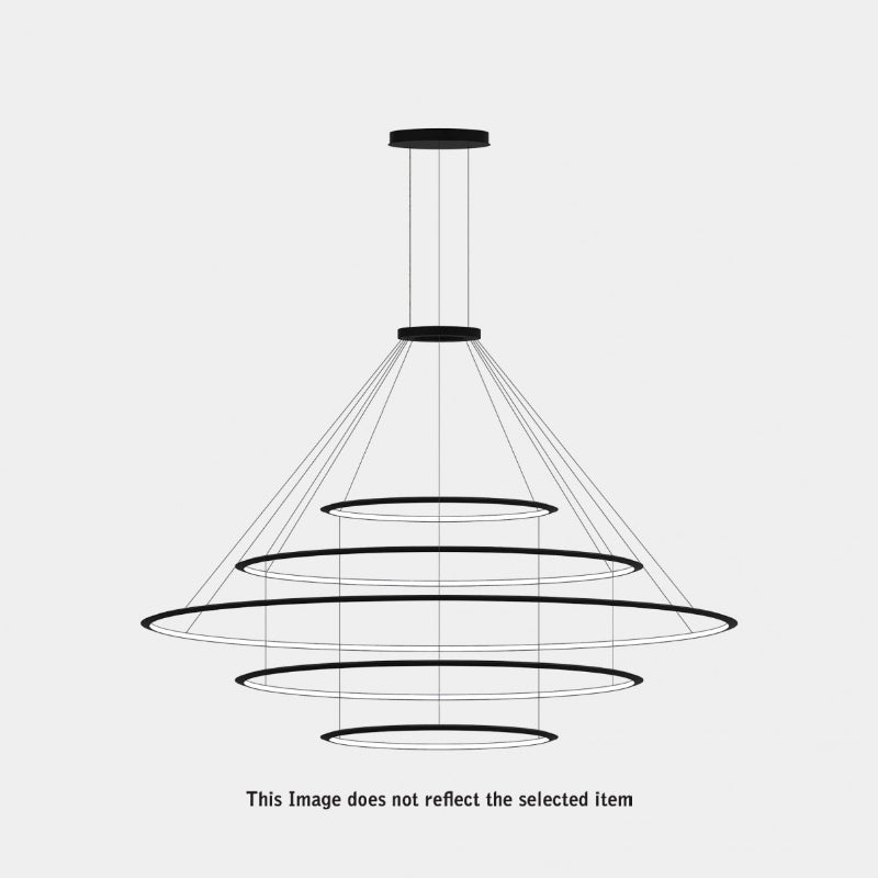 Bover Circular S/5L 5-lt 82" LED Pendant, Inward Light