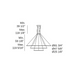 Bover Circular S/3L/200/120/60 3-lt 82" LED Pendant, Outward Light
