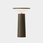 Bover Cocktail 1-lt 9" Tall LED Table Lamp-Olive Grey