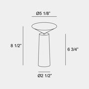 Bover Cocktail 1-lt 9" Tall LED Table Lamp