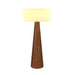 Accord 3004 Conical 1-lt 63" Tall LED Floor Lamp-Imbuia