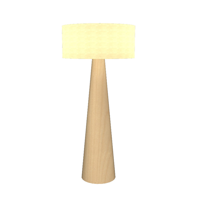 Accord 3004 Conical 1-lt 63" Tall LED Floor Lamp-Maple