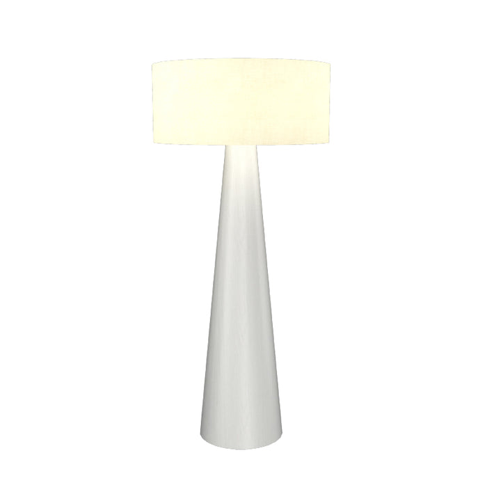 Accord 3004 Conical 1-lt 63" Tall LED Floor Lamp-Organic White