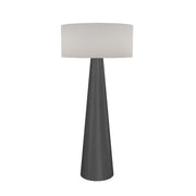 Accord 3004 Conical 1-lt 63" Tall LED Floor Lamp-Organic lead Grey