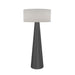 Accord 3004 Conical 1-lt 63" Tall LED Floor Lamp-Organic lead Grey