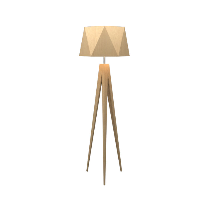 Accord 3034 Facet 1-lt 65" Tall LED Floor Lamp-Maple