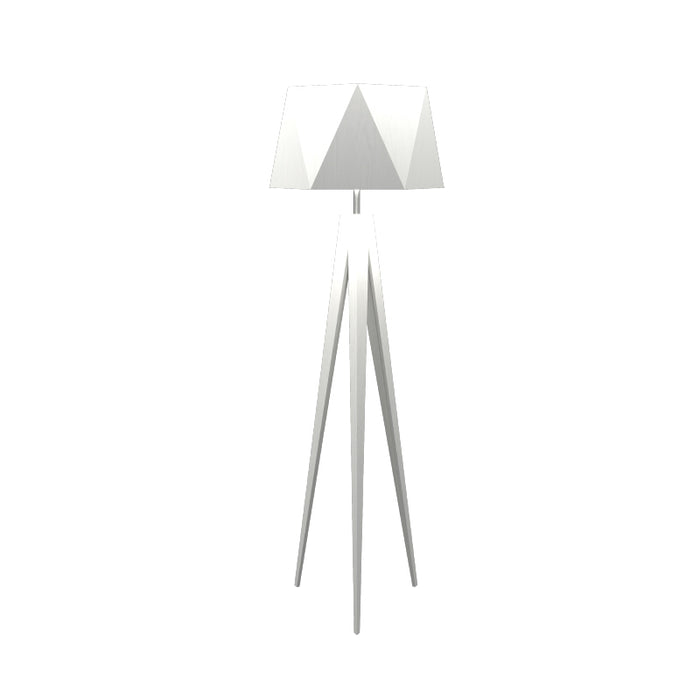 Accord 3034 Facet 1-lt 65" Tall LED Floor Lamp-Organic White