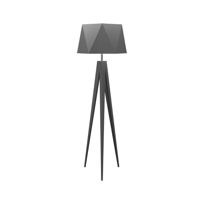 Accord 3034 Facet 1-lt 65" Tall LED Floor Lamp-Organic lead Grey