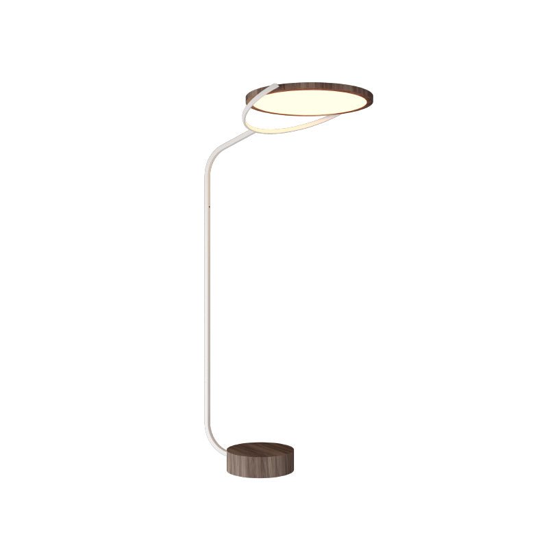 Accord 3039 Naia 1-lt 69" Tall LED Floor Lamp-American Walnut