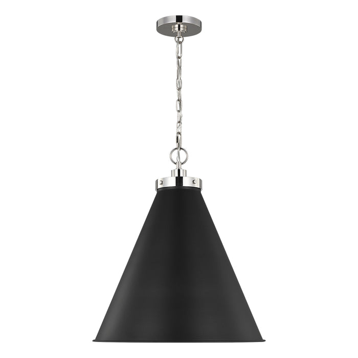 Visual Comfort CP1281 Wellfleet 1-lt 20" Cone Pendant