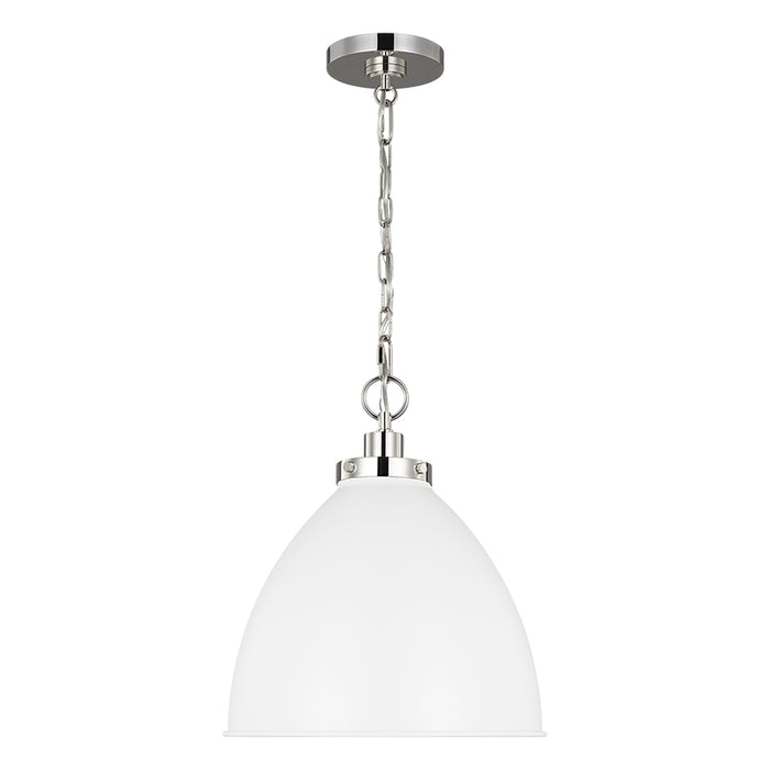 Visual Comfort CP1291 Wellfleet 1-lt 14" Dome Pendant