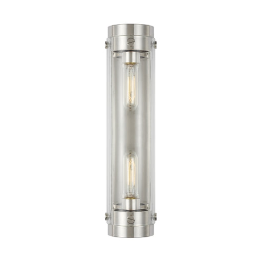 Visual Comfort CW1002 Garrett 2-lt 18" Tall Vanity Light- Polished Nickel