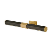 Hinkley 46983 Facet 1-lt 24" LED Accent Light - Lacquered Brass with Black accents