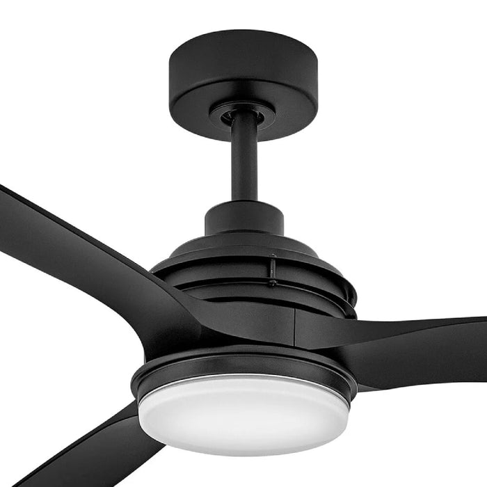 Hinkley 900172F Artiste 72" Outdoor Ceiling Fan with LED Light Kit - Matte Black